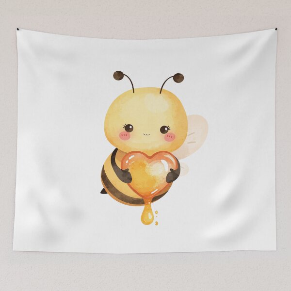 Item preview, Tender bee with a heart of honey designed and sold by MlleLAbeille.