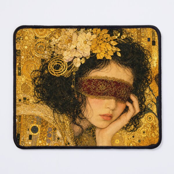 Item preview, Dark Academia Gold Luxury Sunflowers Portrait designed and sold by hepcat-plus.