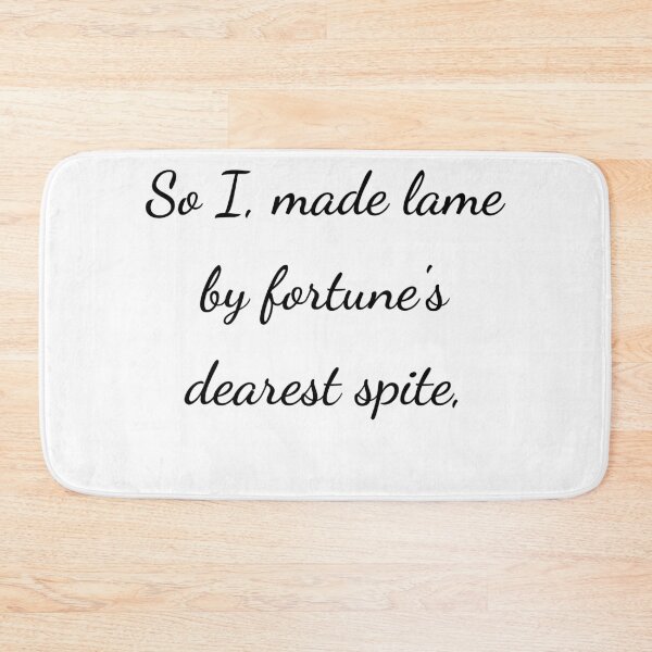 Item preview, "So I, made lame by fortune's dearest spite," - handwriting black designed and sold by ariksworld.