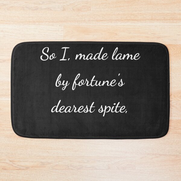 Item preview, "So I, made lame by fortune's dearest spite," - handwriting white designed and sold by ariksworld.