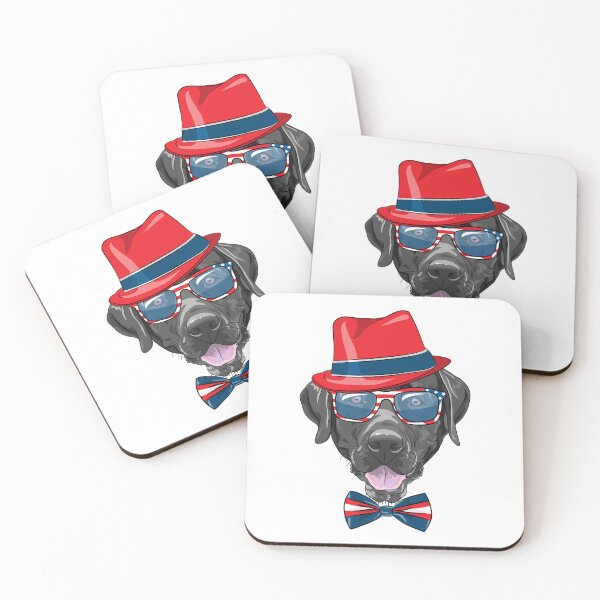 Item preview, Black Labrador With Red Hat Sunglasses designed and sold by IN Tales.