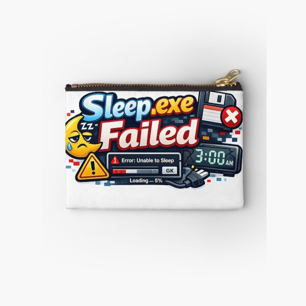 Item preview, Sleep.exe Failed Sticker designed and sold by BrightMindPrint.