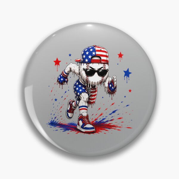 Item preview, 4th of July Baseball Drip Shirt Boys Kids Patriotic USA Flag designed and sold by mjohnson9.
