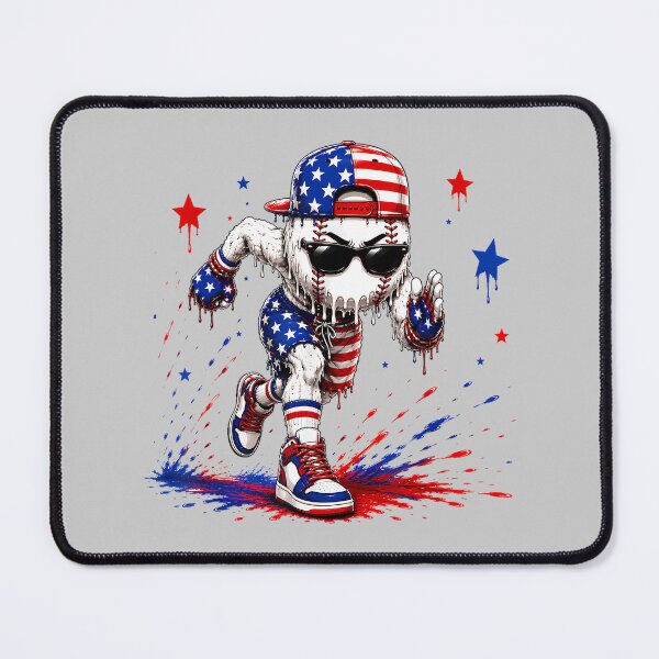 Item preview, 4th of July Baseball Drip Shirt Boys Kids Patriotic USA Flag designed and sold by mjohnson9.