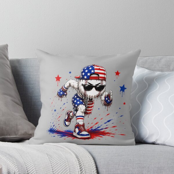 Item preview, 4th of July Baseball Drip Shirt Boys Kids Patriotic USA Flag designed and sold by mjohnson9.