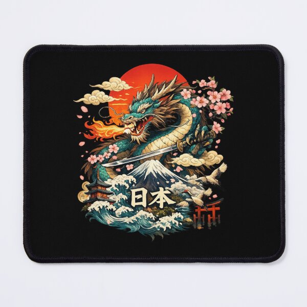 Item preview, Japanese Dragon Samurai T Shirt Vintage Anime designed and sold by yasinakmanart.