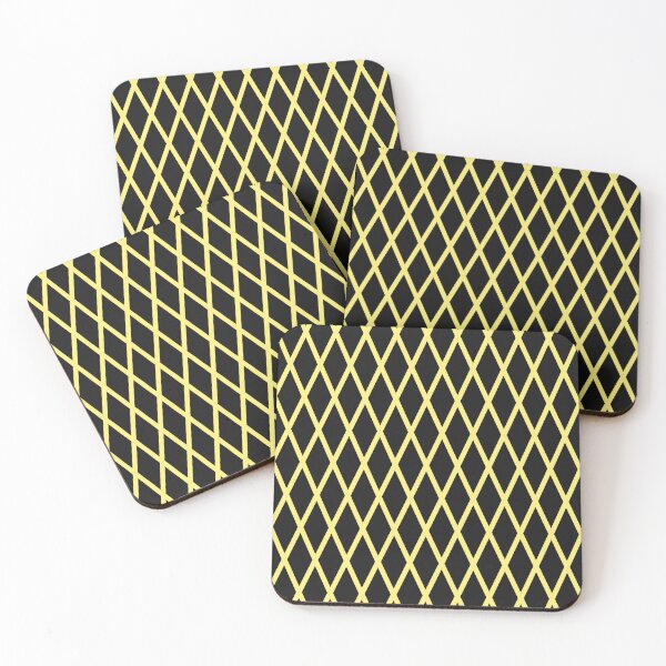 Item preview, Black And Yellow Lattice Pattern designed and sold by pattern-archive.