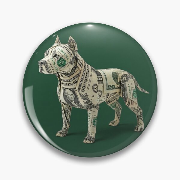 Item preview, Dollar Origami Dog Pitbull designed and sold by Vincent_Artist.