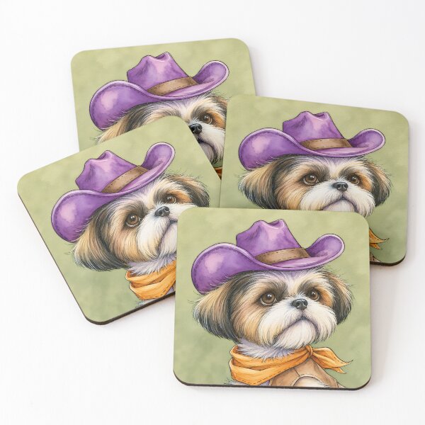 Item preview, Shih Tzu Cowgirl  designed and sold by prettykaler.