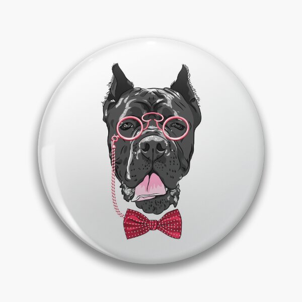 Item preview, Cane Corso With Pink Glasses Bow Tie designed and sold by IN Tales.