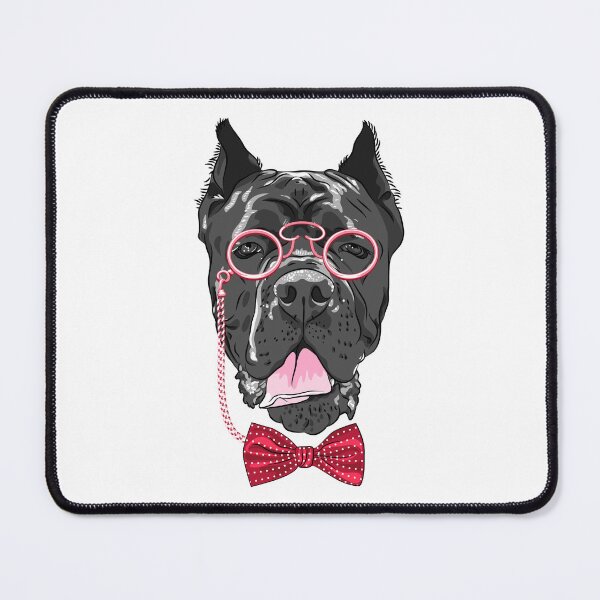 Item preview, Cane Corso With Pink Glasses Bow Tie designed and sold by IN Tales.
