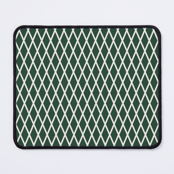 Item preview, Green And Cream Lattice Pattern designed and sold by pattern-archive.