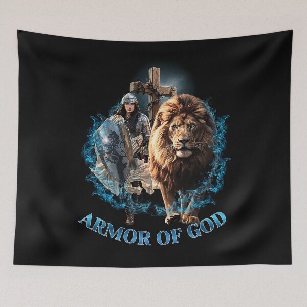 Item preview,  Armor of God Warrior of the Cross designed and sold by Tripp Art Studio.