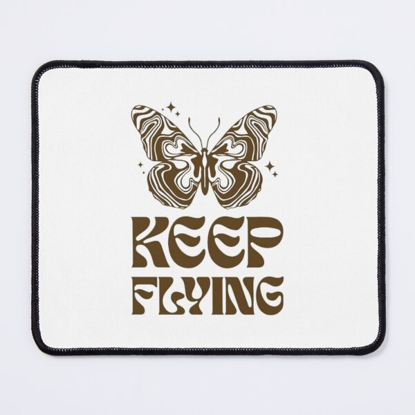 Item preview, Keep Flying Retro Butterfly Typography Aesthetic Design designed and sold by The craft.