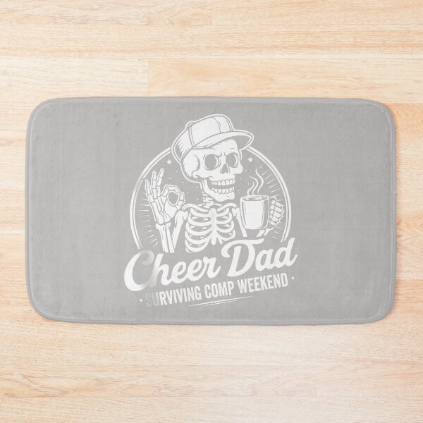 Item preview, Cheer Dad Surviving Comp Weekend Fathers Day Skeleton Coffee Tank Top designed and sold by MabelWells.