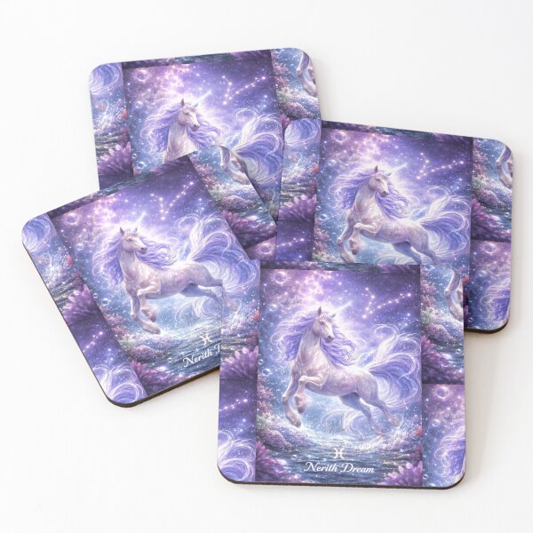 Item preview, February Pisces Zodiac Unicorn designed and sold by Ediblelove.