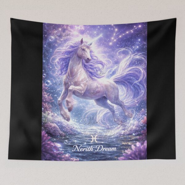 Item preview, February Pisces Zodiac Unicorn designed and sold by Ediblelove.