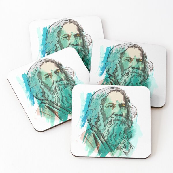 Item preview,  Rabindranath Tagore watercolor trendy art designed and sold by artbundleindia.