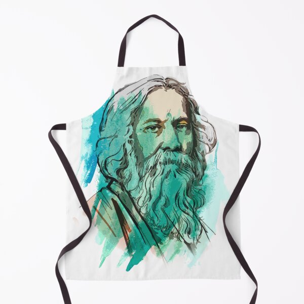 Item preview, Rabindranath Tagore watercolor trendy art designed and sold by artbundleindia.