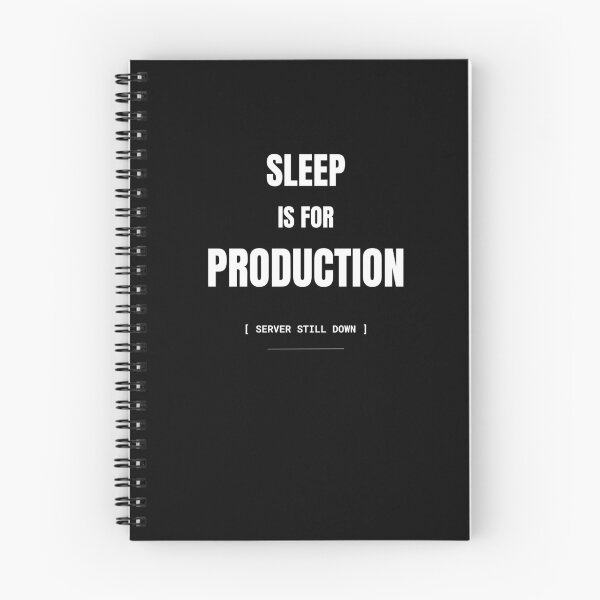 Item preview, Sleep Is For Production Funny Programmer T-Shirt designed and sold by BuggedThreads.