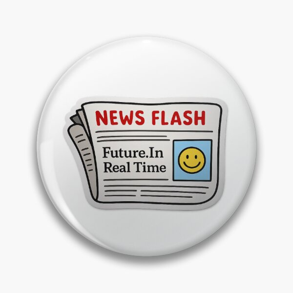 Item preview, News flash newspaper future in real time designed and sold by Black British  Designer - Photographer.