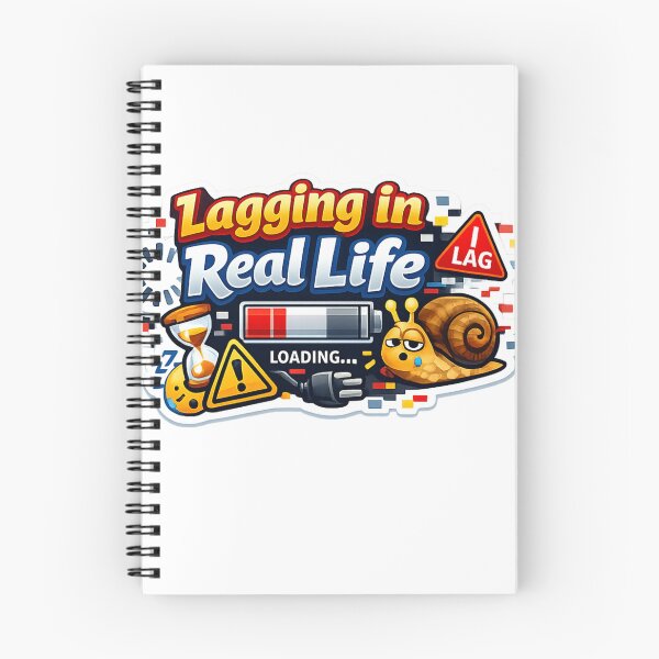 Item preview, Lagging in Real Life Sticker designed and sold by BrightMindPrint.