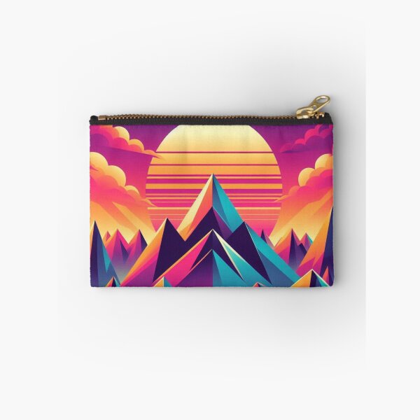 Item preview, Retro Neon Mountains – Synthwave Landscape Design designed and sold by Dogandesighn.