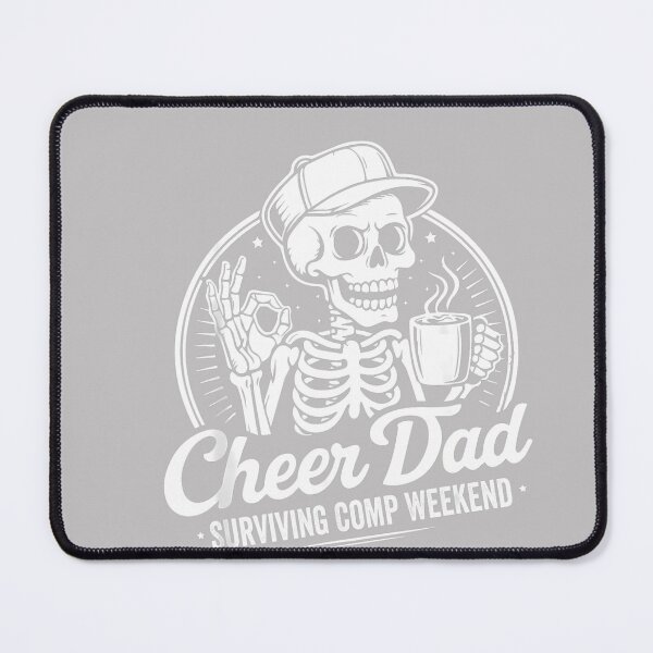 Item preview, Cheer Dad Surviving Comp Weekend Fathers Day Skeleton Coffee designed and sold by MabelWells.