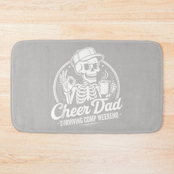 Item preview, Cheer Dad Surviving Comp Weekend Fathers Day Skeleton Coffee designed and sold by MabelWells.