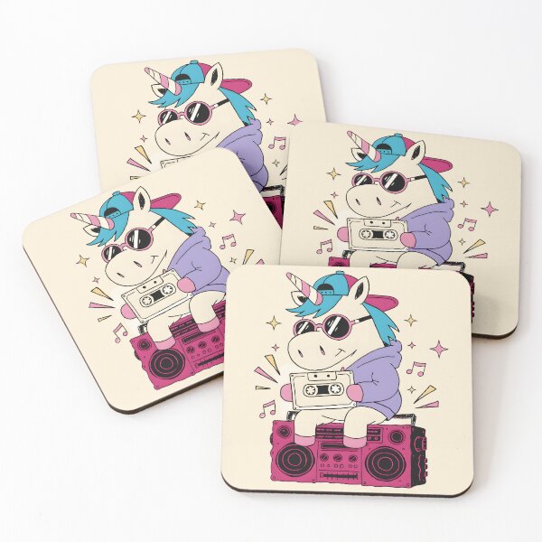 Item preview, Retro Boombox Unicorn 90s Cartoon designed and sold by KungPowUnicorn.