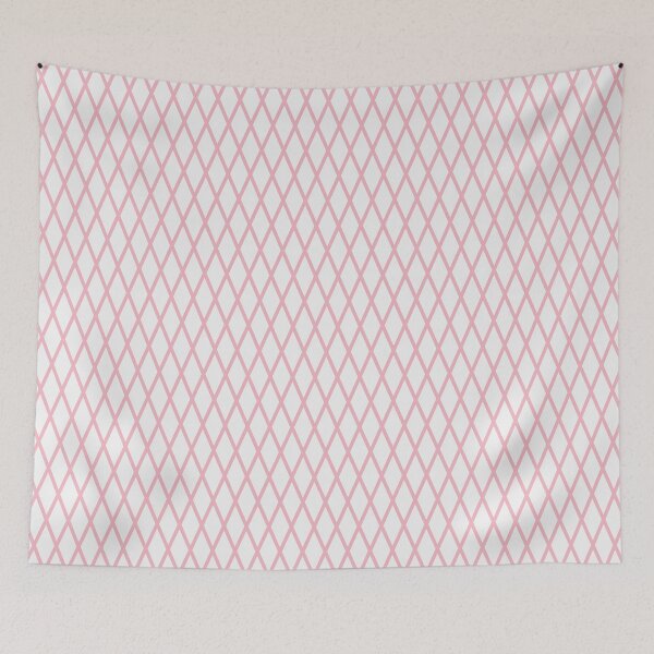 Item preview, White And Blush Lattice Pattern designed and sold by pattern-archive.