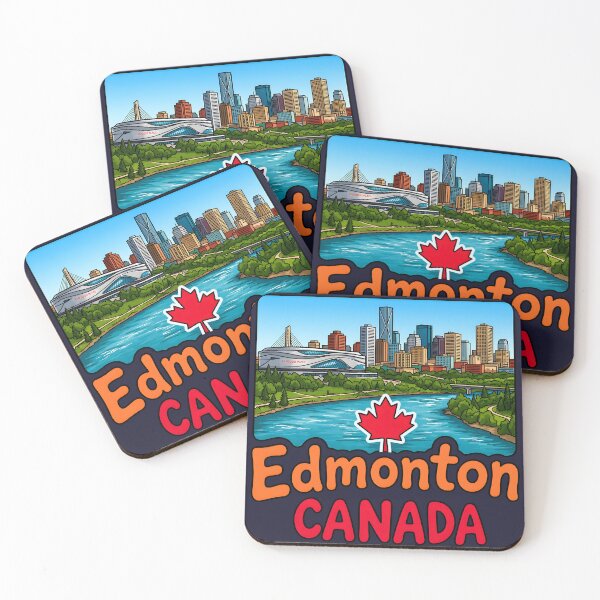 Item preview, Edmonton Alberta Canada Cute Skyline Cityscape Pride designed and sold by HowToCanadian.