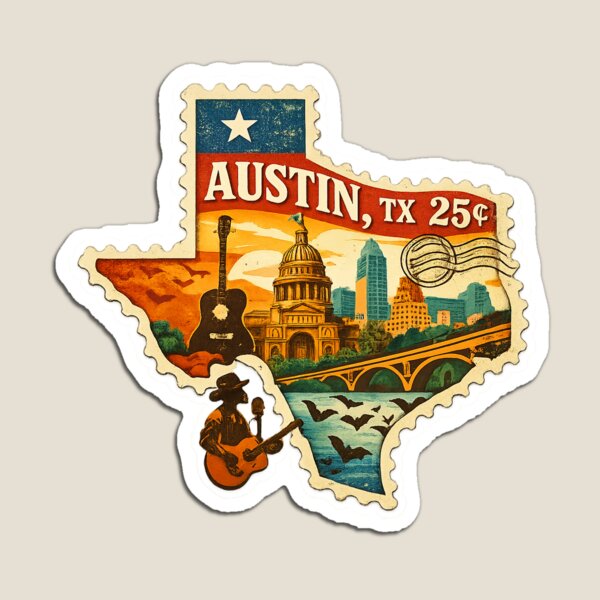 Item preview, Stamp Austin Texas  designed and sold by Black British  Designer - Photographer.