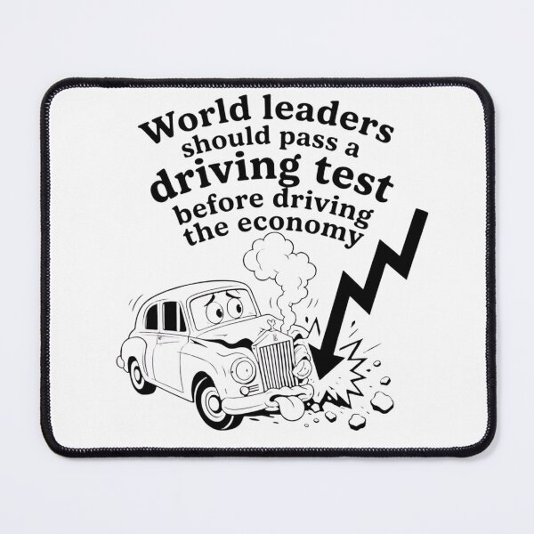 Item preview, Retro Economy Crash Sarcastic Driving Test T-Shirt designed and sold by SarcasmOnCotton.