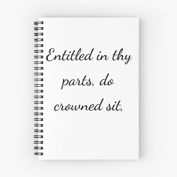 Item preview, "Entitled in thy parts, do crowned sit," - handwriting black designed and sold by ariksworld.
