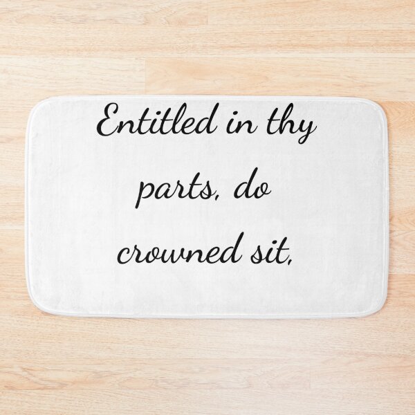 Item preview, "Entitled in thy parts, do crowned sit," - handwriting black designed and sold by ariksworld.