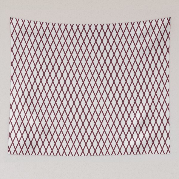 Item preview, White And Burgundy Lattice Pattern designed and sold by pattern-archive.