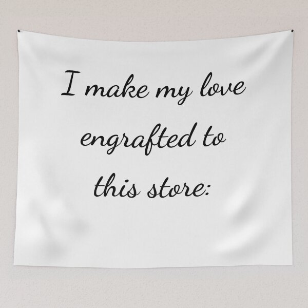 Item preview, "I make my love engrafted to this store:" - handwriting black designed and sold by ariksworld.