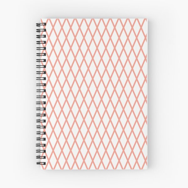 Item preview, White And Coral Lattice Pattern designed and sold by pattern-archive.