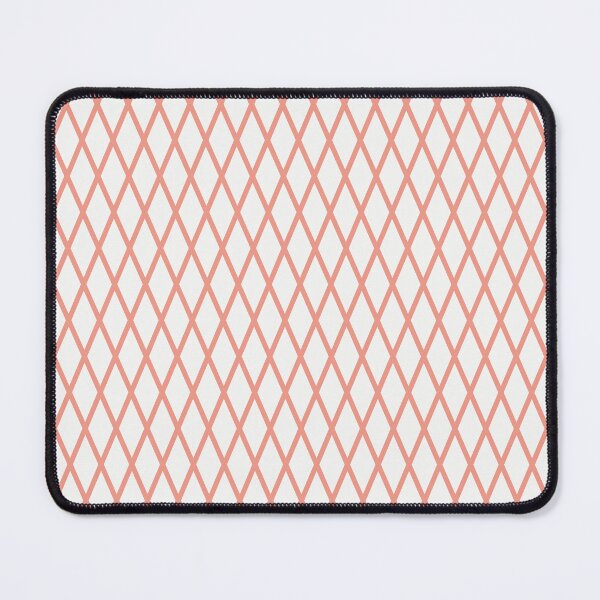 Item preview, White And Coral Lattice Pattern designed and sold by pattern-archive.