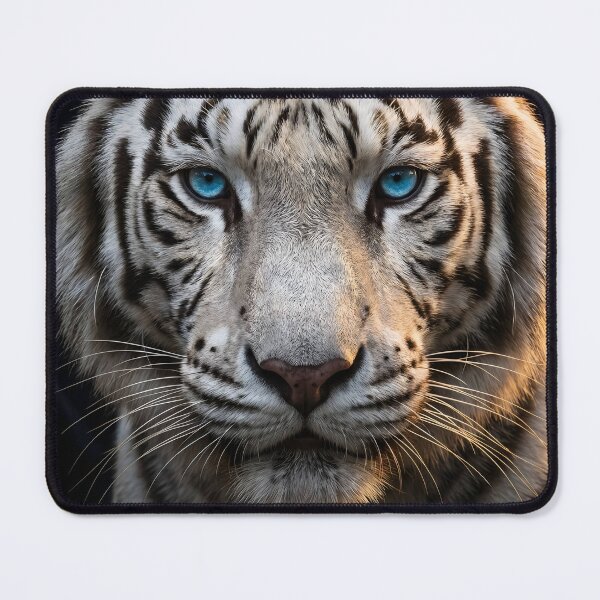 Item preview, Majestic White Tiger Portrait with Blue Eyes designed and sold by Kavin786.
