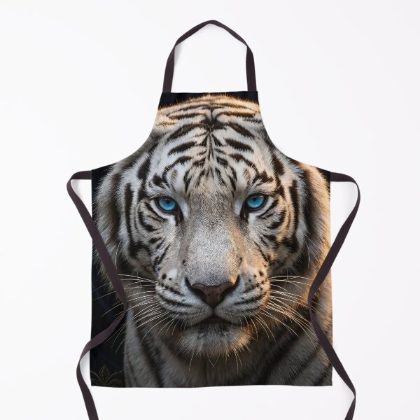 Item preview, Majestic White Tiger Portrait with Blue Eyes designed and sold by Kavin786.