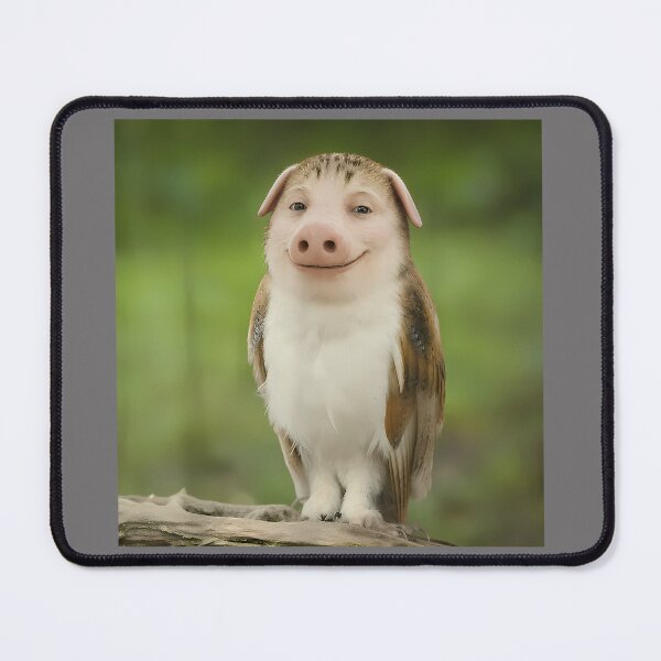 Item preview, John Pork Meowl Funny Pig Owl Brainrot Meme designed and sold by KristineLi.