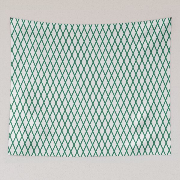 Item preview, White And Green Lattice Pattern designed and sold by pattern-archive.