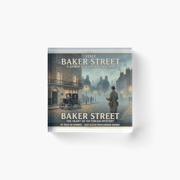 Item preview, Vintage Baker Street London Travel Poster designed and sold by ArtworkNorth.