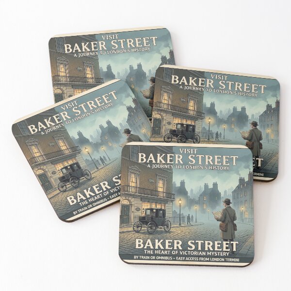 Item preview, Vintage Baker Street London Travel Poster designed and sold by ArtworkNorth.