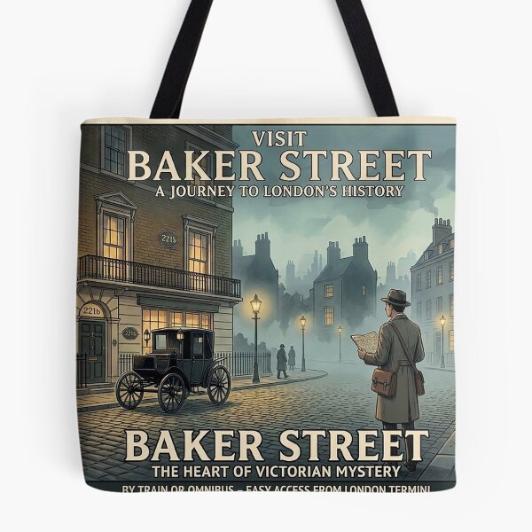 Item preview, Vintage Baker Street London Travel Poster designed and sold by ArtworkNorth.