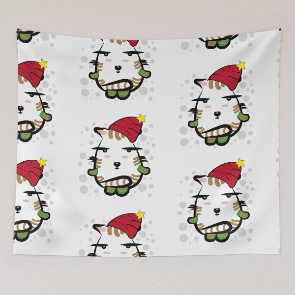 Item preview, Cute Christmas Bubble Cat: Kawaii Pastel Xmas designed and sold by aimicat.