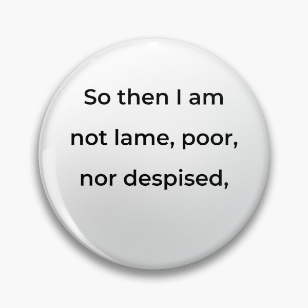 Item preview, "So then I am not lame, poor, nor despised," - print black designed and sold by ariksworld.
