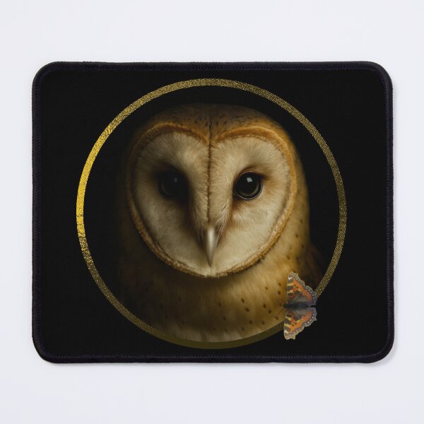 Item preview, Barn owl and butterfly. designed and sold by moths-minor.